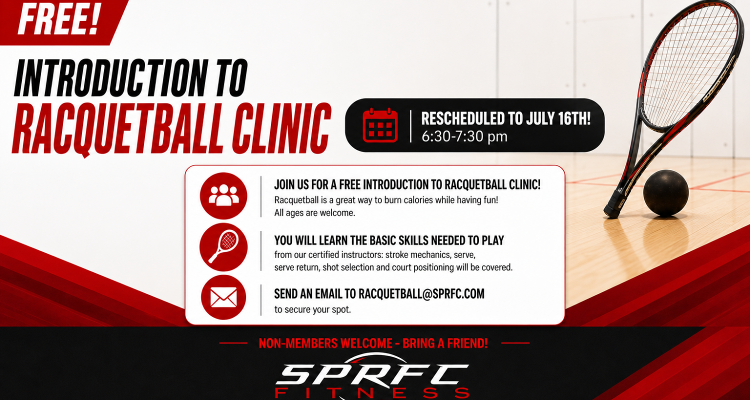 Intro To Racquetball Clinic – July 16 @ 6:30 PM