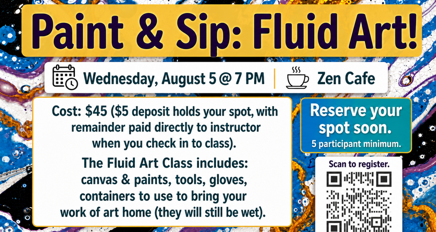 Paint & Sip- August 5 @ 7 PM