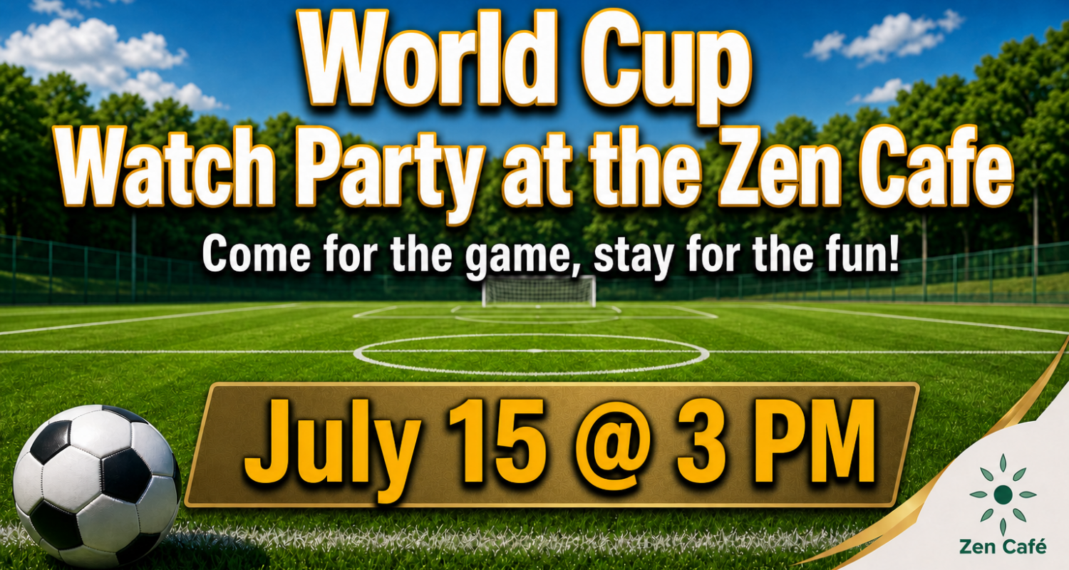 World Cup Watch Party – July 15 @ 3 PM
