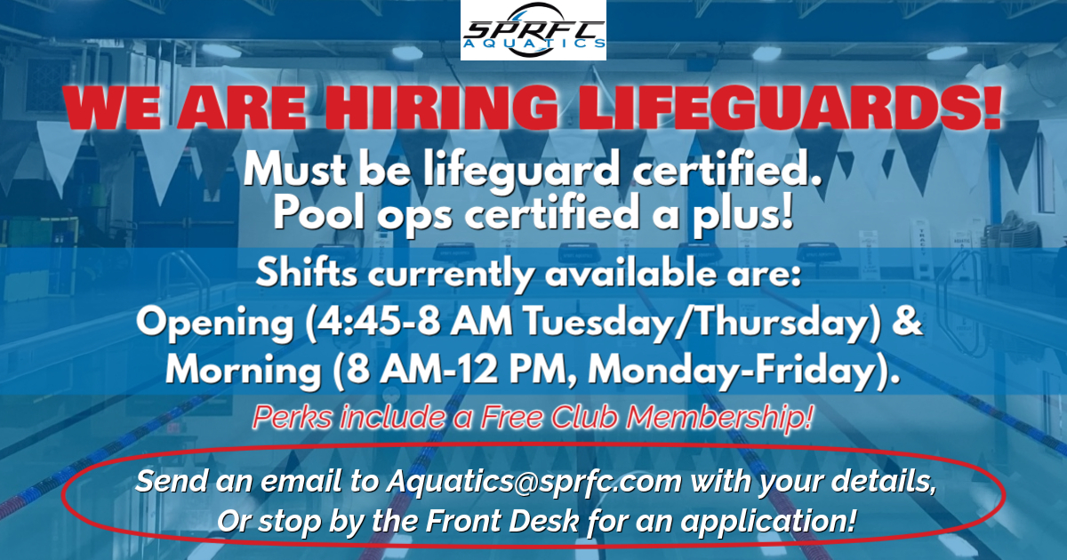 We Are Hiring Lifeguards!
